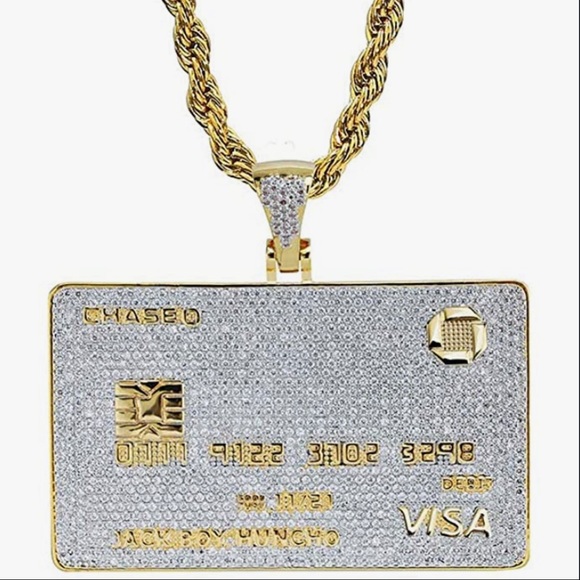 Custom made credit card pendant list name you want on it below! Ready in 13 days - Picture 16 of 16